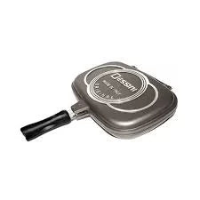 Pack of 2 – Double Sided Grill Pan 40 Cm & Pizza Cutter in Cycle Style