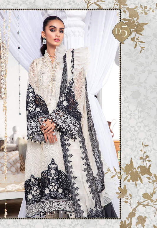 Maria.B Eid Unstitched Lawn Collection 2022 (D5)