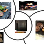 BBQ Grill Mat Set of 3-100% Non-Stick Baking Mats for Grilling Accessories – Heavy-Duty, Reusable, Easy to Clean – Works on Electric Grill Gas Charcoal BBQ
