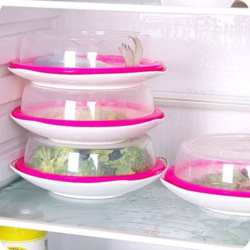 Food Dish Seal Cover Lid Refrigerator Silicone Fresh-keeping Bowl Cover Microwave Oven Heating Oil-proof Cover