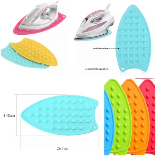 1pc Silicone Iron Mat Electric Iron Hot Protection Rest Pad Anti-skid Iron Stand Insulation Boards Coasters Bowls Pot holder