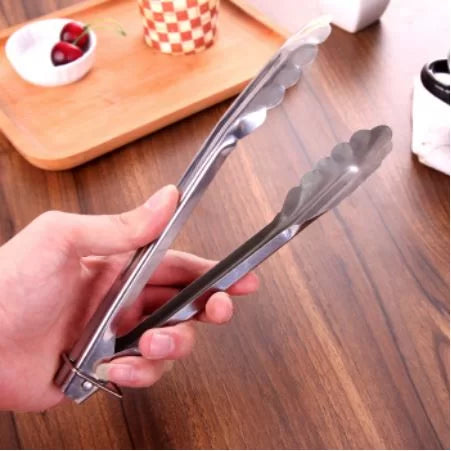 Stainless Steel Metal Tongs – BBQ Food Tongs Kitchen Tongs – Kitchen Accessories