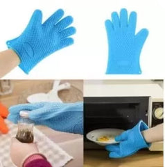 Durable Silicone Oven Gloves Heat Resistant Safe Cooking Baking Frying Barbecue