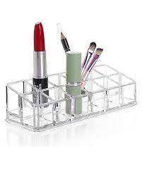 12 Section Acrylic Lipstick Brush Holder Makeup Vanity Box