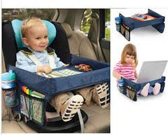 Child Car Seat Lap Tray Storage Kid’s Toy Holder Desk Stroller Board Waterproof Table
