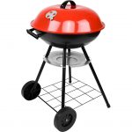 BBQ Charcoal Grill Round Grill BBQ Kettle – 22 Inch Barbecue Grill With Lid and Wheels