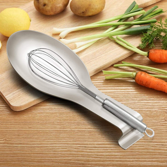 High Quality Spoon Rest, Stainless Steel Spoon/Spatula/Ladle Rest Holder, Heavy Duty & Brushed Finish, 9 L x 3.75 W, Dishwasher Safe