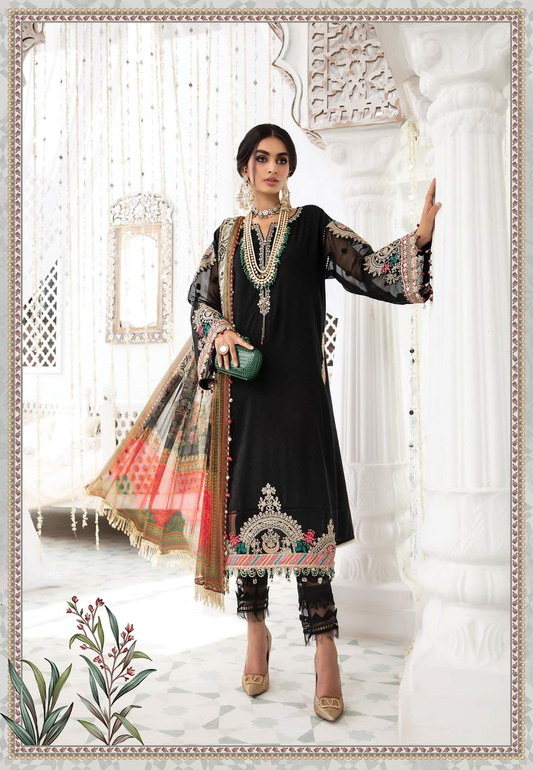 Maria.B Eid Unstitched Lawn Collection 2022 (D7)