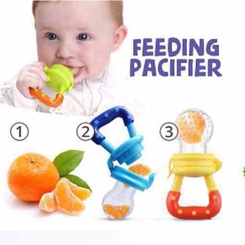 Baby Fruit Feeder Pacifier -Fresh Food Feeder-Silicone Nipple Teething Toy-Silicone Pouches for Toddlers & Kids