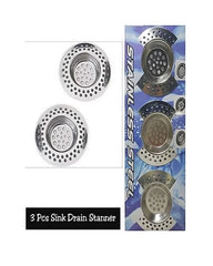 Kitchen Sink Strainer – Stainless Steel Drain Bath Basin Plughole Filters,for Kitchen Bathroom Shower- Pack Of 3