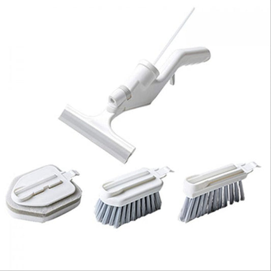 4-in-1 Multi-functional Spray Cleaning Brush Set – Press Water Cleaning Brush