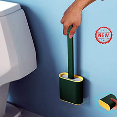 Toilet Cleaning Brush Flexible Silicone Wall Mounted
