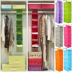 Closet Organizer Hanging Storage Bag Wardrobe Cloth Organizer 5 Layers Shelf Foldable Clothing Storage Rack Shelves