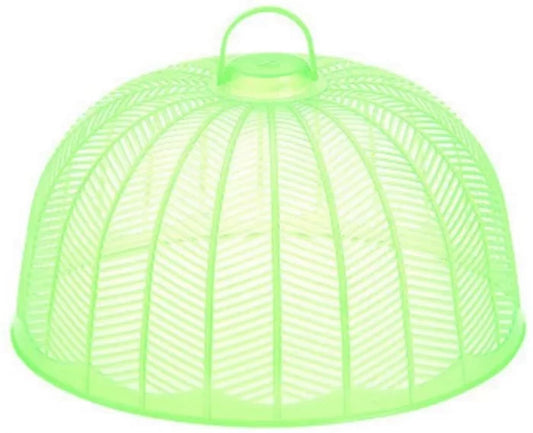 Plastic Food Cover Tent Umbrella Shape Picnic Barbecue Food Covers Kitchen Fly Anti-Insect Cover (Green)