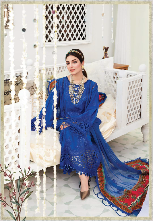 Maria.B Eid Unstitched Lawn Collection 2022 (D8)
