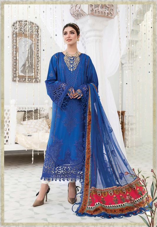 Maria.B Eid Unstitched Lawn Collection 2022 (D8)