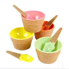 ICE CREAM CUP WITH SPOON