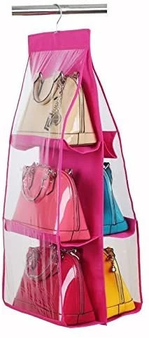6 Pockets Hanging Handbag Closet Organizer