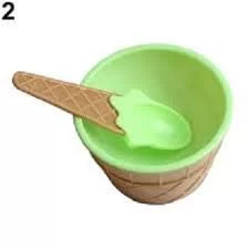 ICE CREAM CUP WITH SPOON