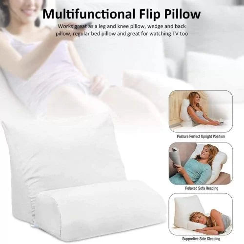 Flip Pillow Backrest Support 10-in-1