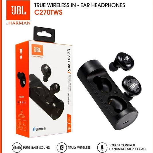 JBL C270TWS True Wireless Bluetooth Earbuds Premium Sound Quality
