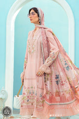 Maria B- Secret Garden Embroidered Lawn Suit by M Prints- 1A