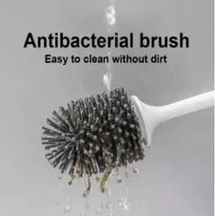 Anti-bacterial Silicone Toilet Brush No Scratch Soft Toilet Cleaner Brush