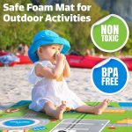 Baby Play Mat Double Sided – Waterproof Baby Mat – Soft Playmat for Babies