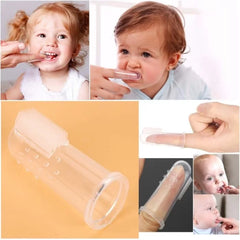 Baby Kids Silicone Finger Toothbrush Soft Safe Baby Teether – Silicone Toothbrush Teeth Rubber