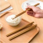Bamboo Chopsticks Reusable Natural wood Chop Sticks – Pack Of 10 Pairs (20 Sticks)