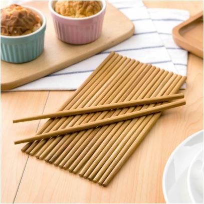 Bamboo Chopsticks Reusable Natural wood Chop Sticks – Pack Of 10 Pairs (20 Sticks)