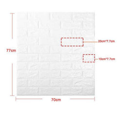 White Brick Wallpaper Sheets Wall Decor Stickers Wallpaper Home Bathroom Kitchen