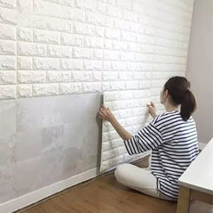 White Brick Wallpaper Sheets Wall Decor Stickers Wallpaper Home Bathroom Kitchen