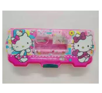 Cartoon Character Pencil Case-Two sided Pencil Box for Student