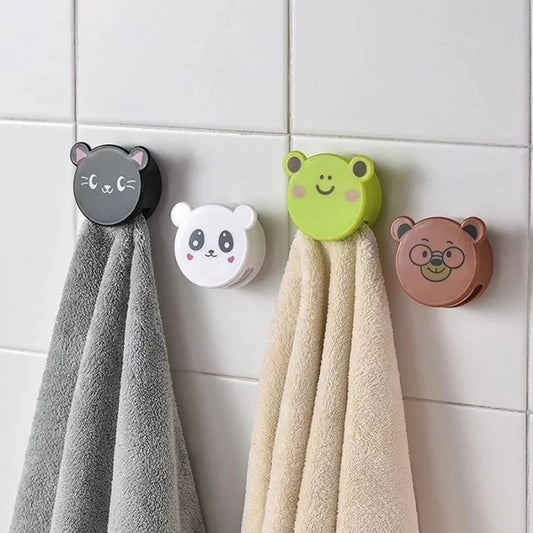 Cartoon Towel Holder – Towel Napkin Storage Cloth Clip Adhesive 1pcs