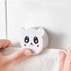 Cartoon Towel Holder – Towel Napkin Storage Cloth Clip Adhesive 1pcs