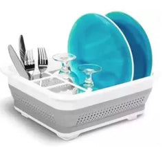 Collapsible Silicone Dish Rack Camping Dish Tub