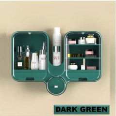 Multifunction Cosmetic Organizer For Bathroom Wall Mounted Makeup Storage Box