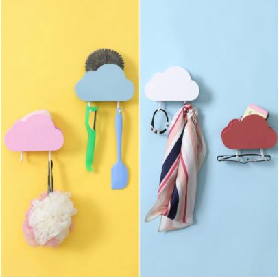 Cute Cloud Hook Wall Door Hook Bathroom Bedroom Hanger Holder Home Decor