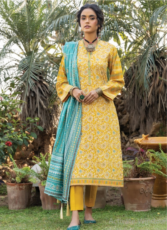 Lakhany Dareechay Printed 3 Piece Unstitched 2022  Collection DPC-3002