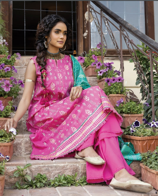 Dareechay Printed 3 Piece Unstitched 2022  Collection DPC-3011