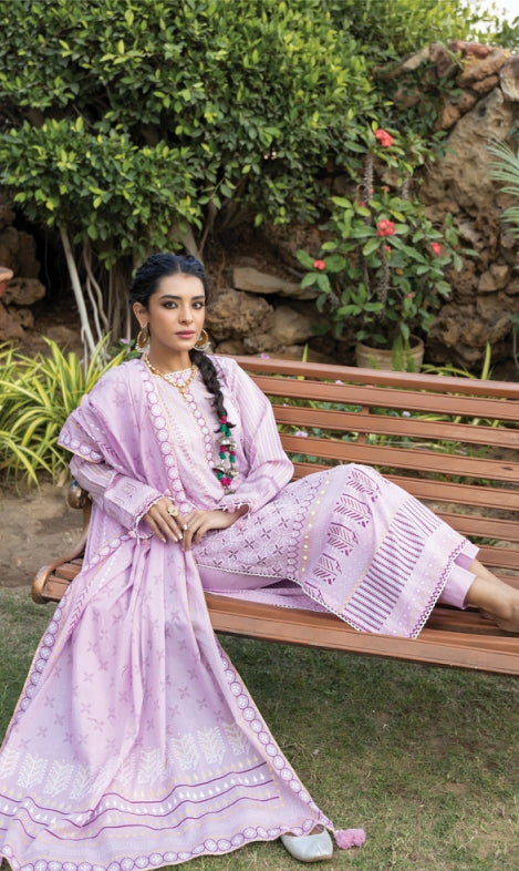 Lakhany Dareechay Printed 3 Piece Unstitched 2022  Collection DPC-3015