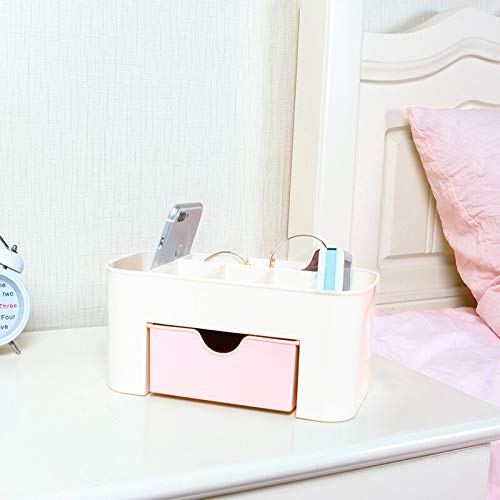 Saving Space Desktop Cosmetic Brush Storage Case With Drawer Makeup Item Pens Desk Organize Box