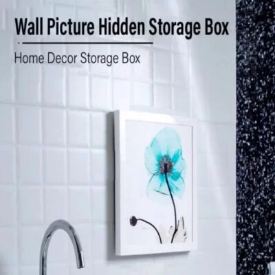 FOLDABLE HIDDEN STORAGE CABINET, WALL MOUNTED HIDDEN STORAGE BOX FOR CLOTHES