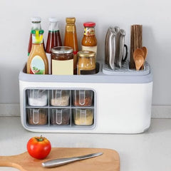 Multi-functional Spice Storage Rack-for Spice Jars,Cutlery Knife Holder