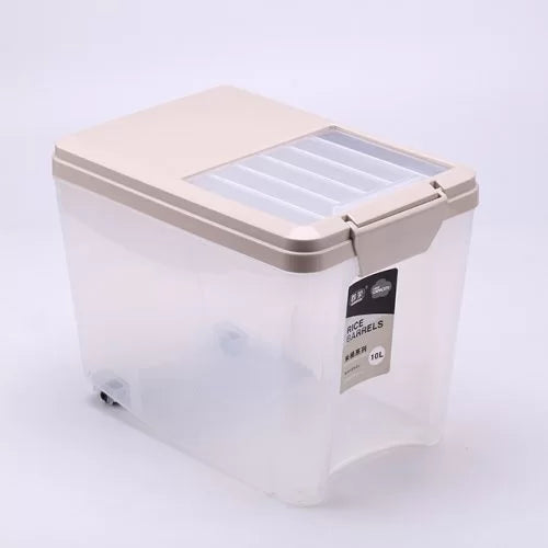 Rice Bucket Cereal Storage Box Bean Rice Plastic Container