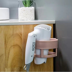Hair Dryer Holder Plastic – Self-Adhesive Wall-Mounted Hair Dryer Rack