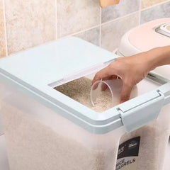 Rice Bucket Cereal Storage Box Bean Rice Plastic Container