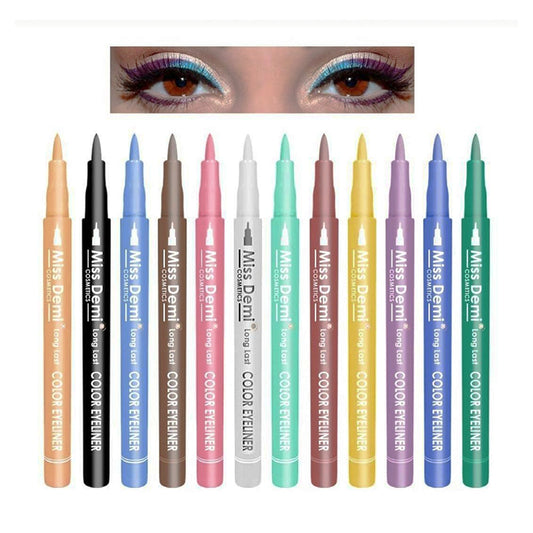 Miss Demi Matte Color Eyeliner Pack Of 12