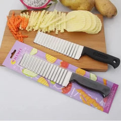 Kiwi Zigzag Cutter Waving Knife – Crinkle Cutter For French Fries Kitchen Knife Accessories